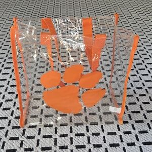 Clemson Tigers Clear Regulation Sized Stadium Tote Bag